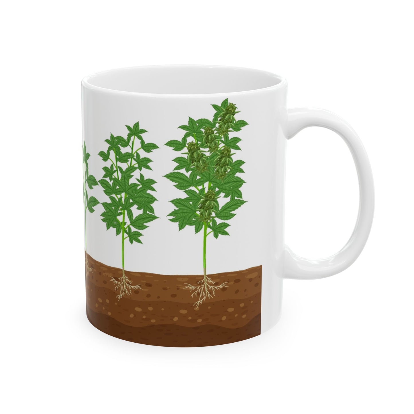 Solis Cannabis T-Shirts, Mugs & More! Ceramic Mug - Cannabis Seeds to Harvest