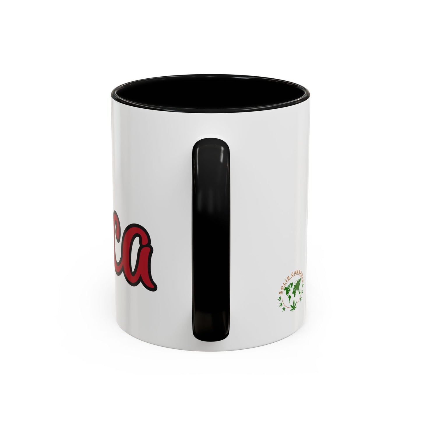 Coffee Mug - America Patriotic Design Black Logo Back (11oz)
