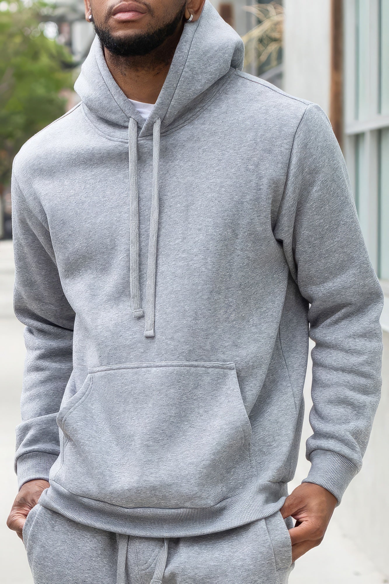 Fleece Pullover Heather Grey