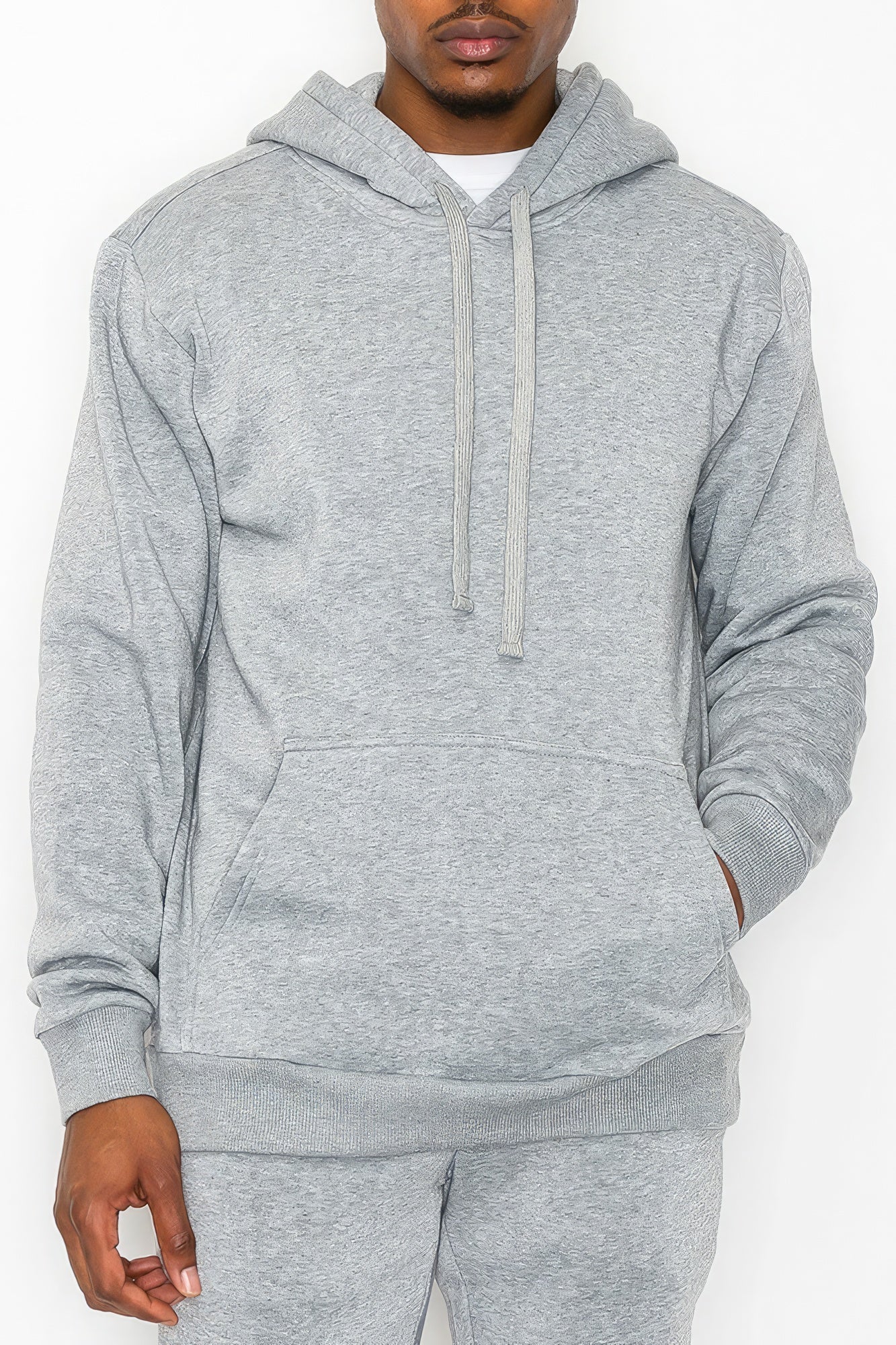 Fleece Pullover Heather Grey 2