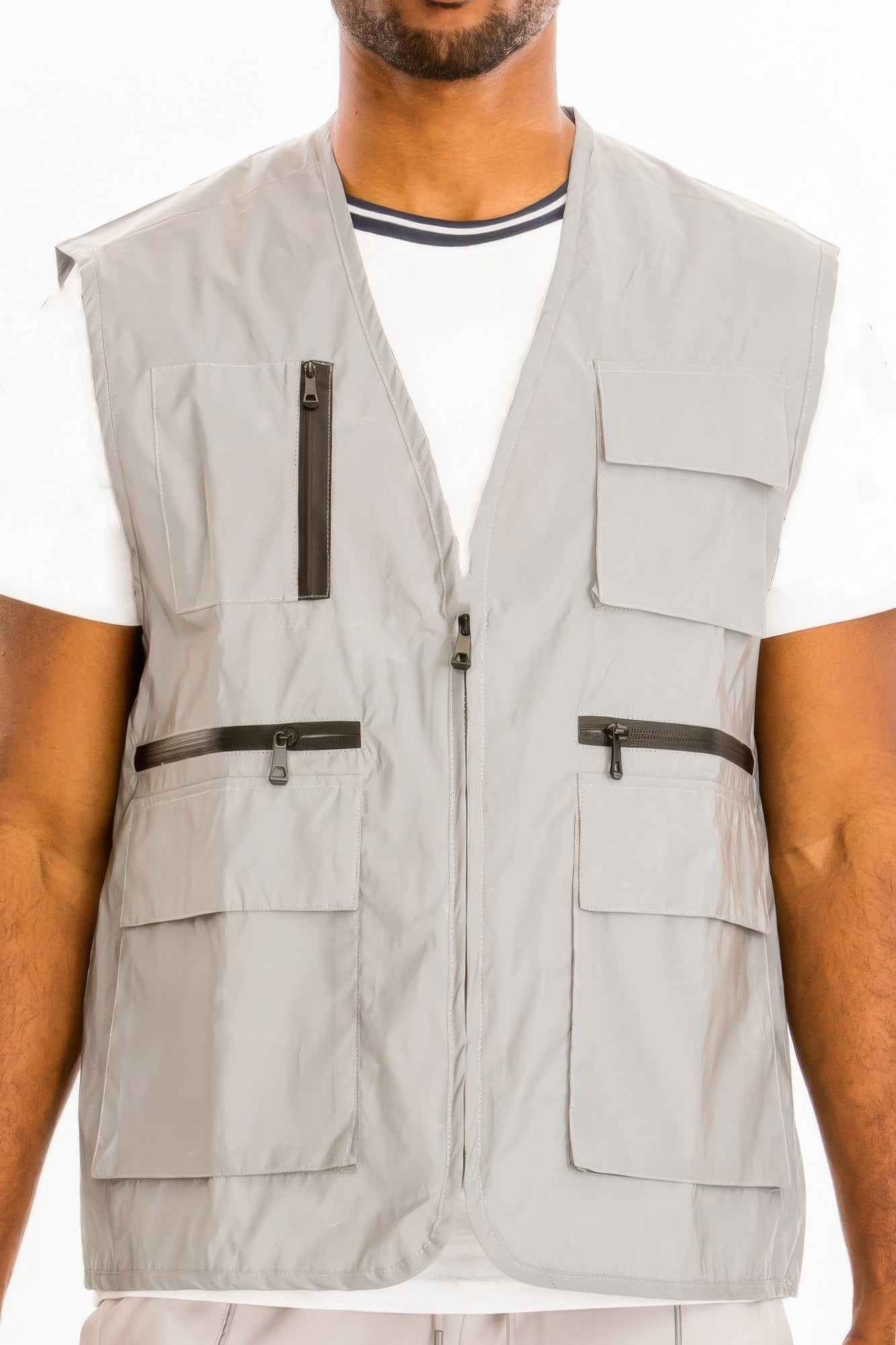 Reflective Utility Vest Grey