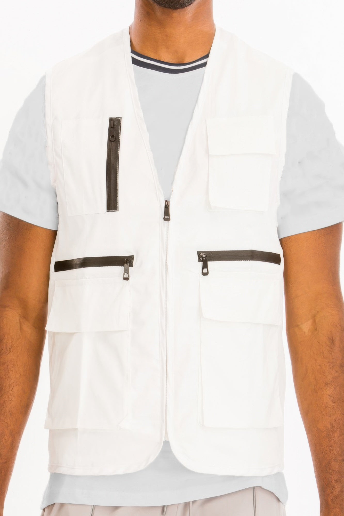 Reflective Utility Vest White