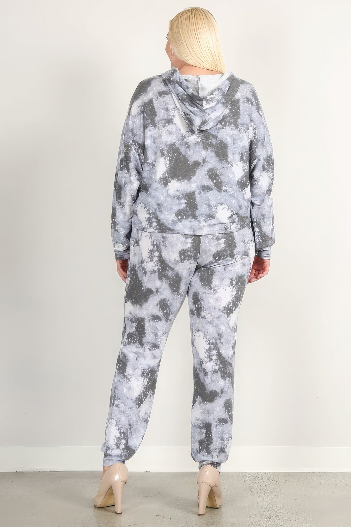 Tie Dye Print Pullover Hoodie And Sweatpants 4