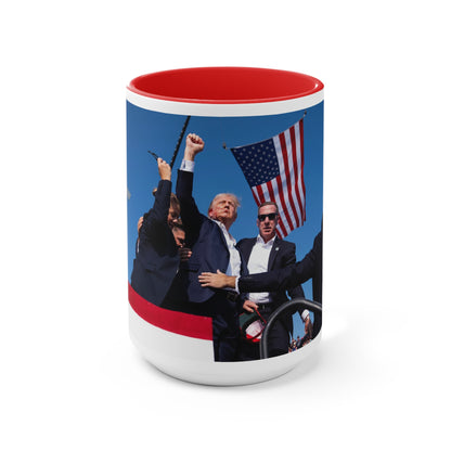 Trump Standing Strong Mug - Accent Mug