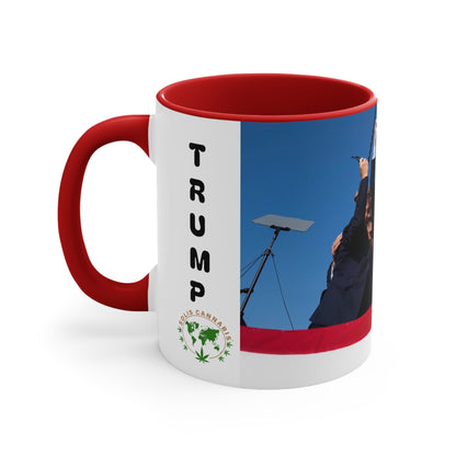 Trump Standing Strong Mug - Accent Mug