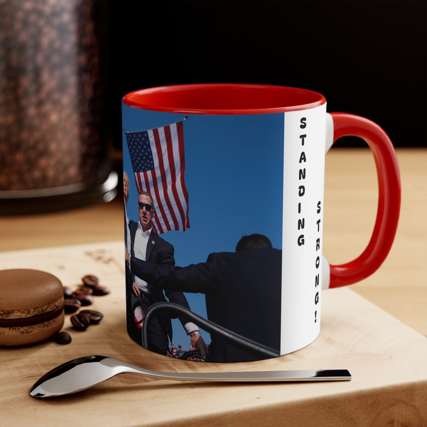 Trump Standing Strong Mug - Accent Mug