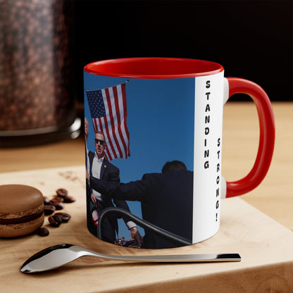 Trump Standing Strong Mug - Accent Mug