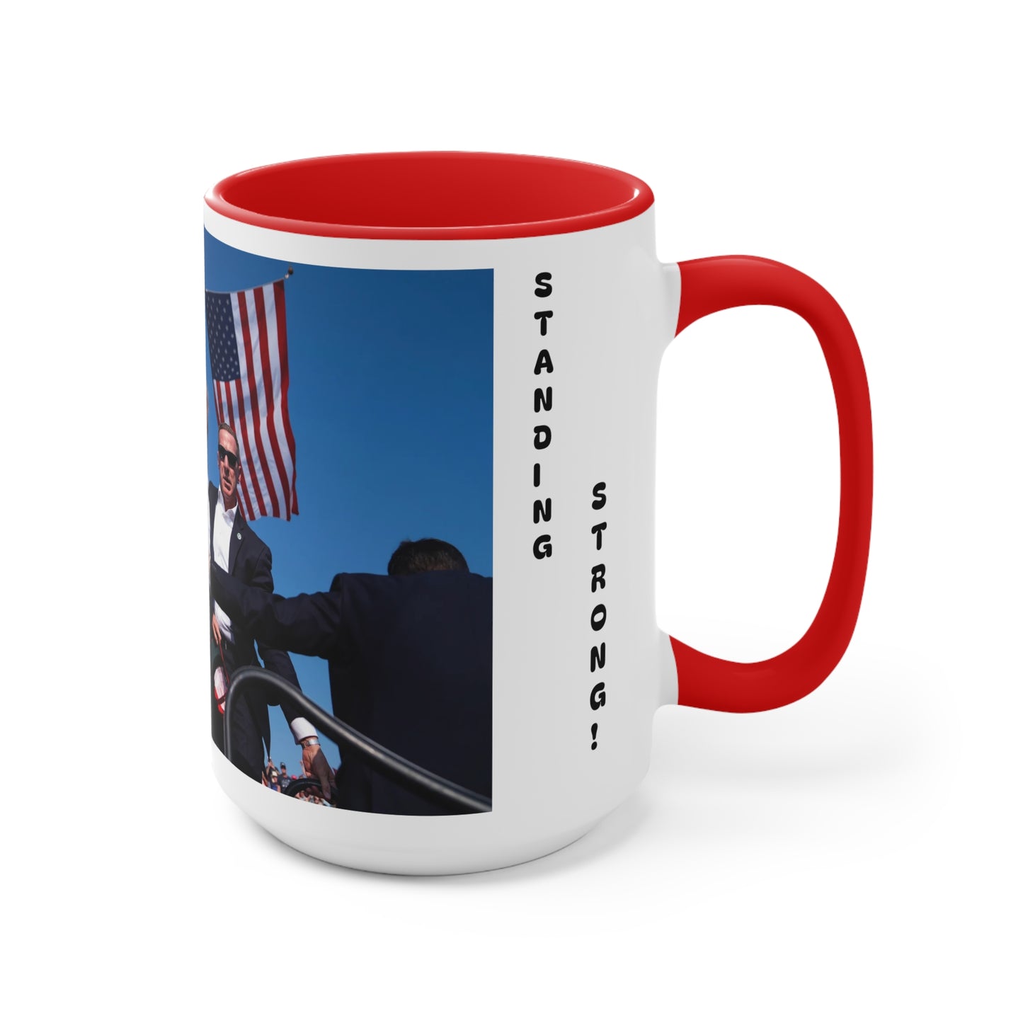 Trump Standing Strong Mug - Accent Mug