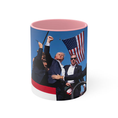 Trump Standing Strong Mug - Accent Mug