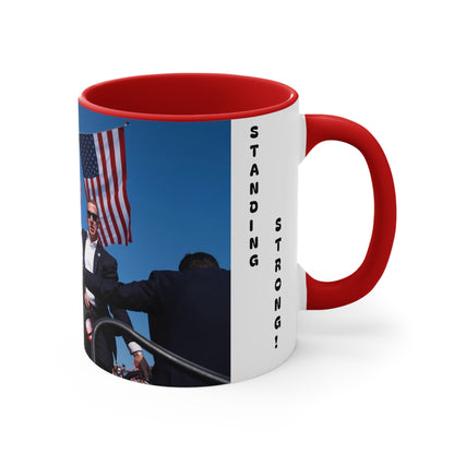 Trump Standing Strong Mug - Accent Mug