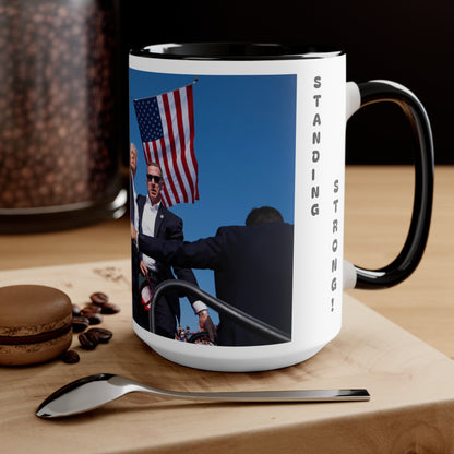 Trump Standing Strong Mug - Accent Mug