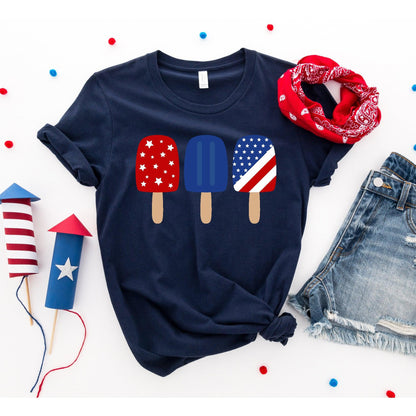 4th of July Popsicles T-shirt