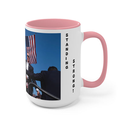 Trump Standing Strong Mug - Accent Mug