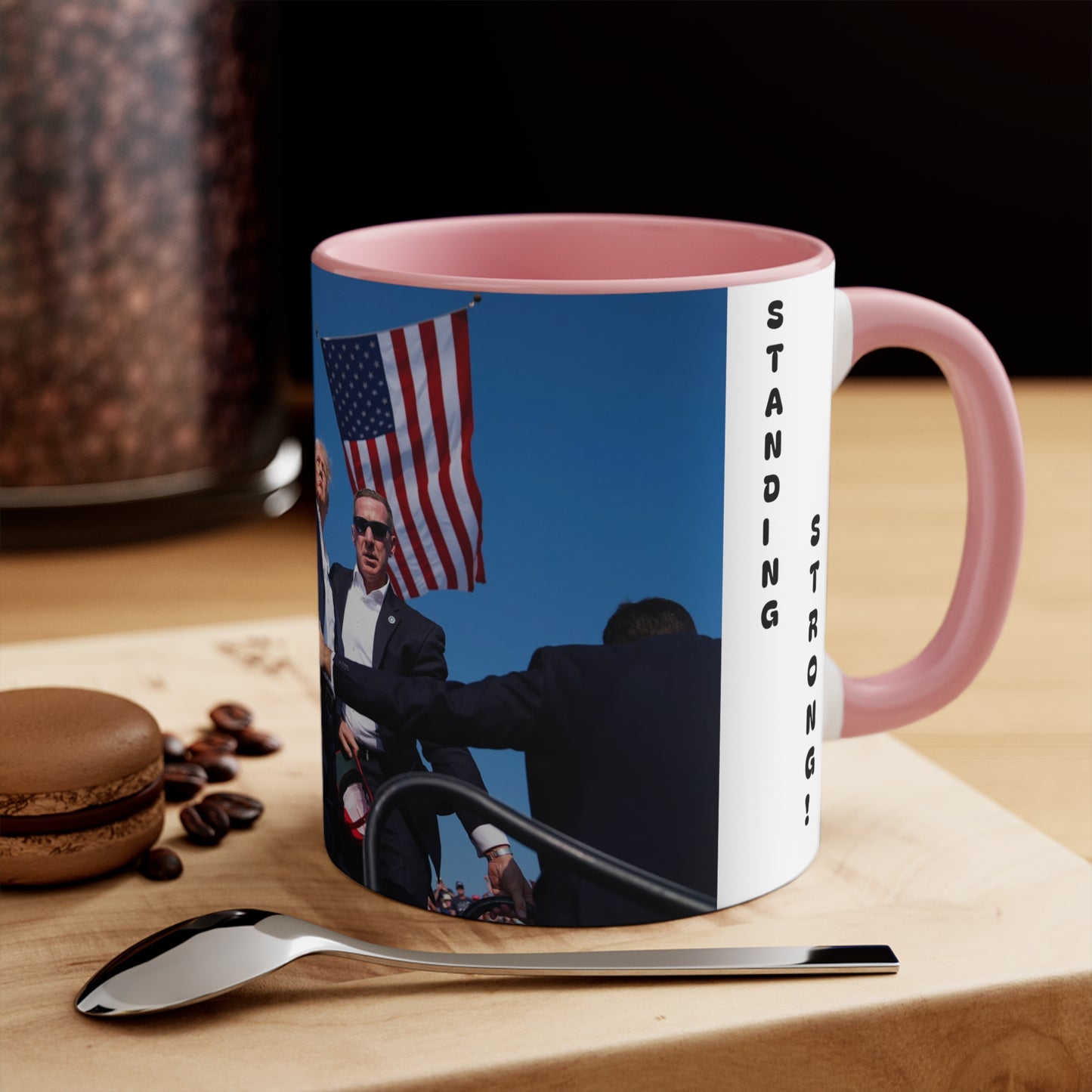 Trump Standing Strong Mug - Accent Mug