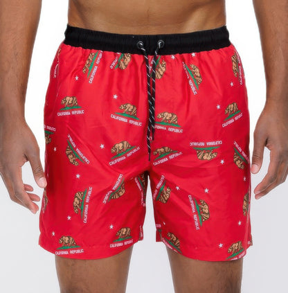 All Cali Swim Shorts Red