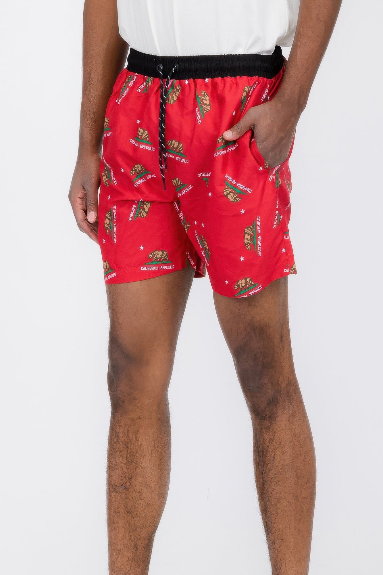 All Cali Swim Shorts Red 2