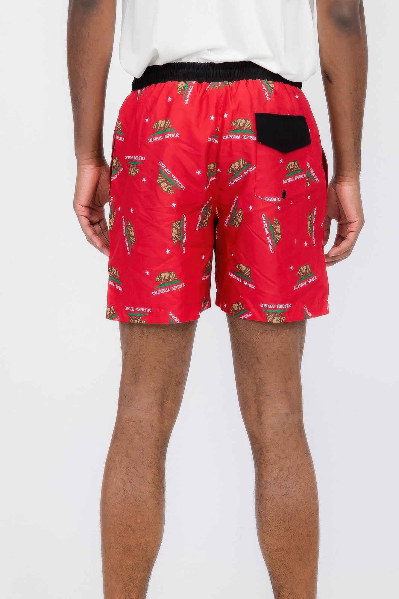 All Cali Swim Shorts Red 3