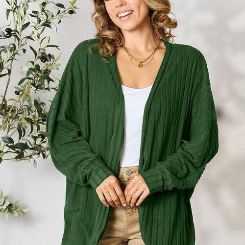 Basic Bae Full Size Ribbed Cocoon Cardigan