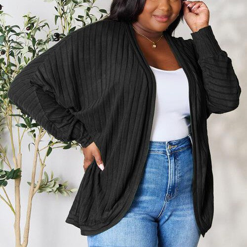 Basic Bae Full Size Ribbed Cocoon Cardigan