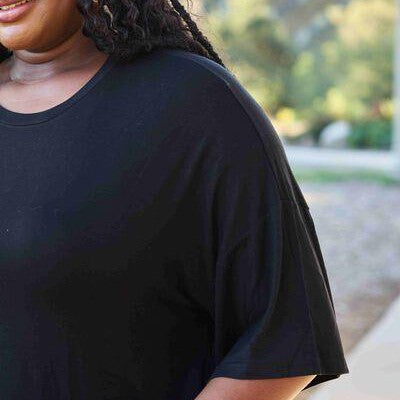 Basic Bae Full Size Round Neck Drop Shoulder T-Shirt