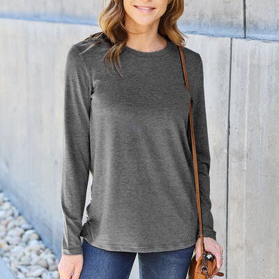 Basic Bae Full Size Round Neck Long Sleeve Top