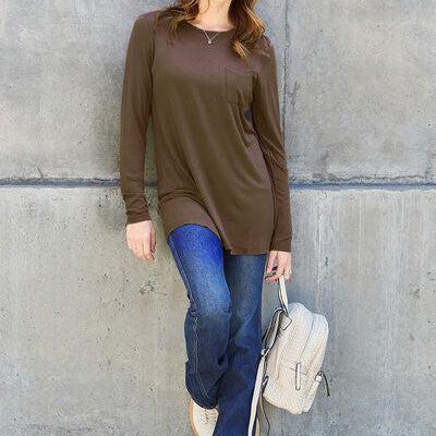 Basic Bae Full Size Round Neck Long Sleeve Top