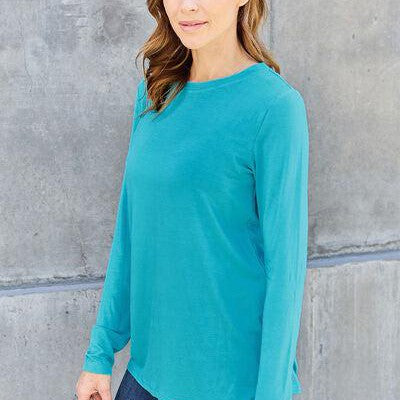 Basic Bae Full Size Round Neck Long Sleeve Top