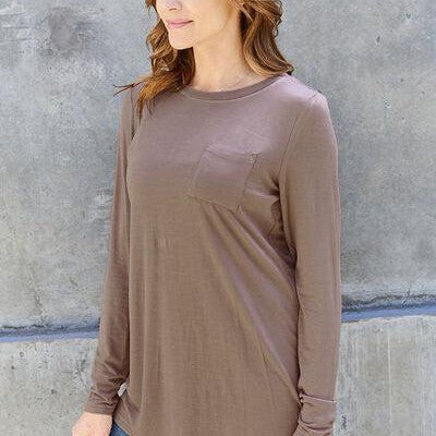 Basic Bae Full Size Round Neck Long Sleeve Top