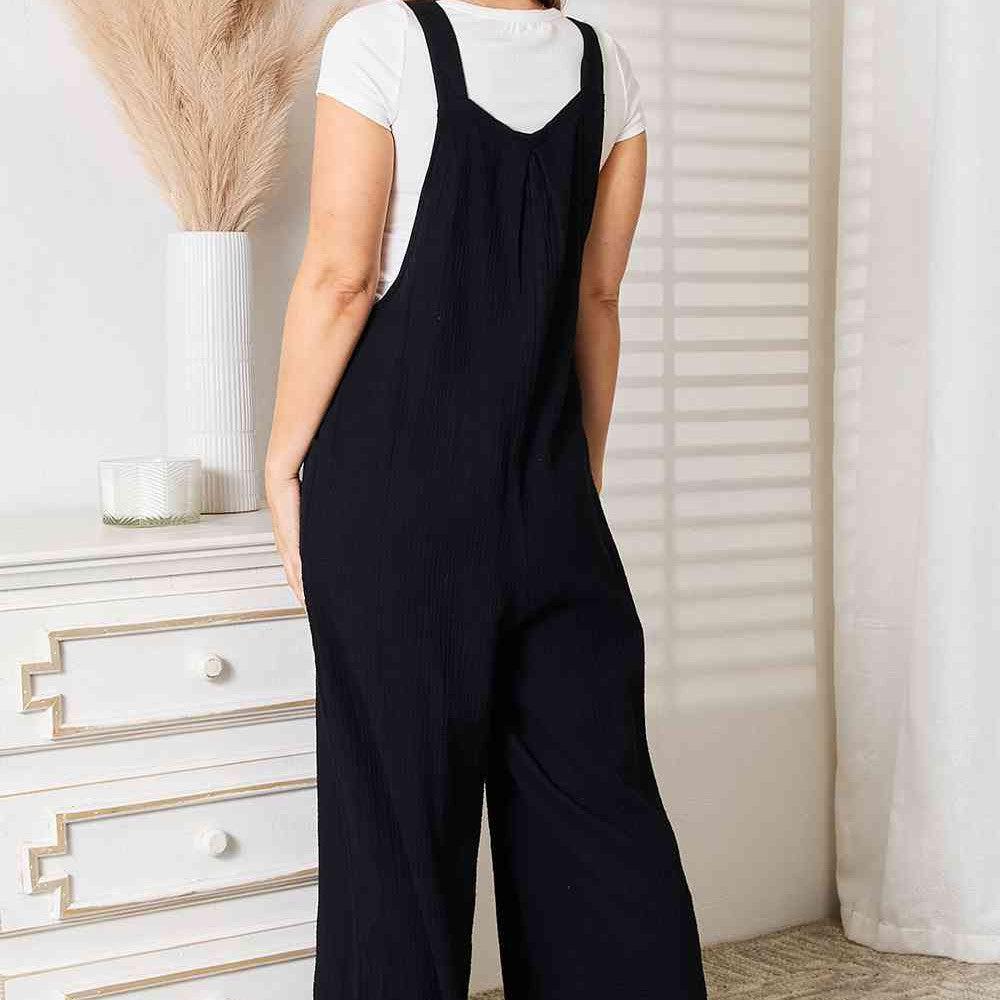 Basic Bae Wide Leg Overalls with Pockets