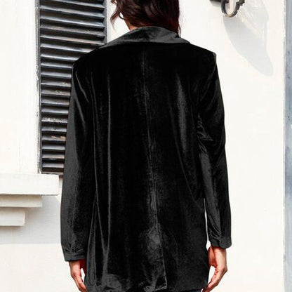 Button Up Pocketed Long Sleeve Jacket