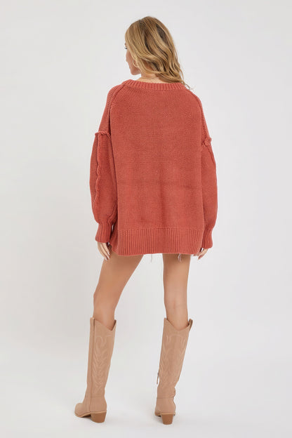 V Neck Oversized Sweater