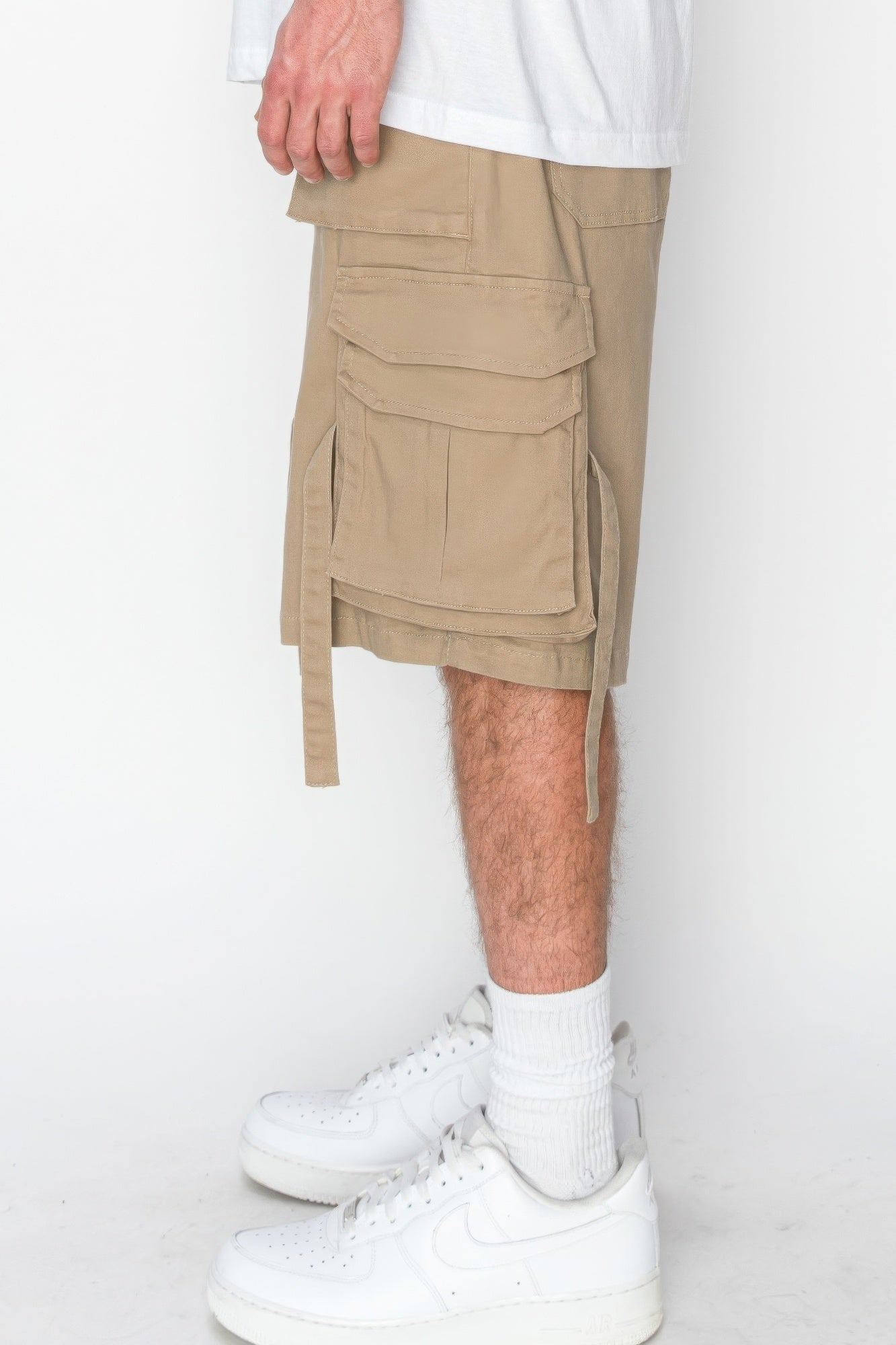 Twill Utility Jogger Shorts