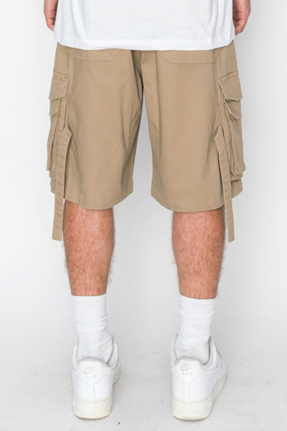 Twill Utility Jogger Shorts