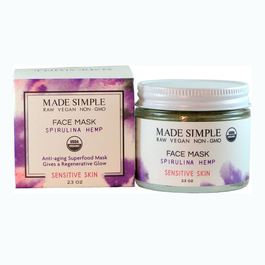 Certified Organic Spirulina Hemp Face Mask