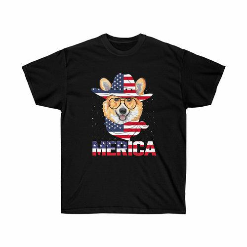 Corgi is good All American Patriotic T-Shirt