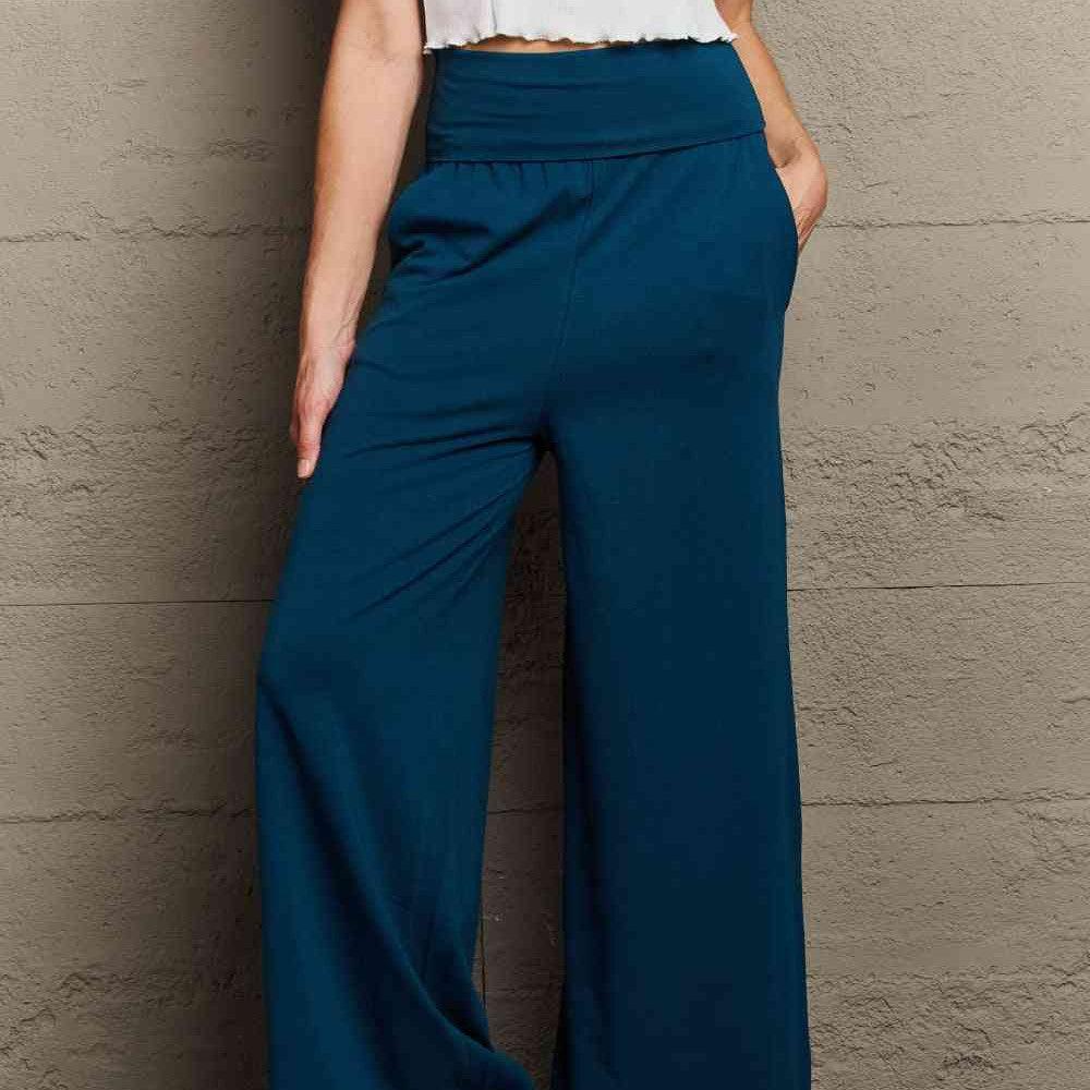 Culture Code My Best Wish Full Size High Waisted Palazzo Pants