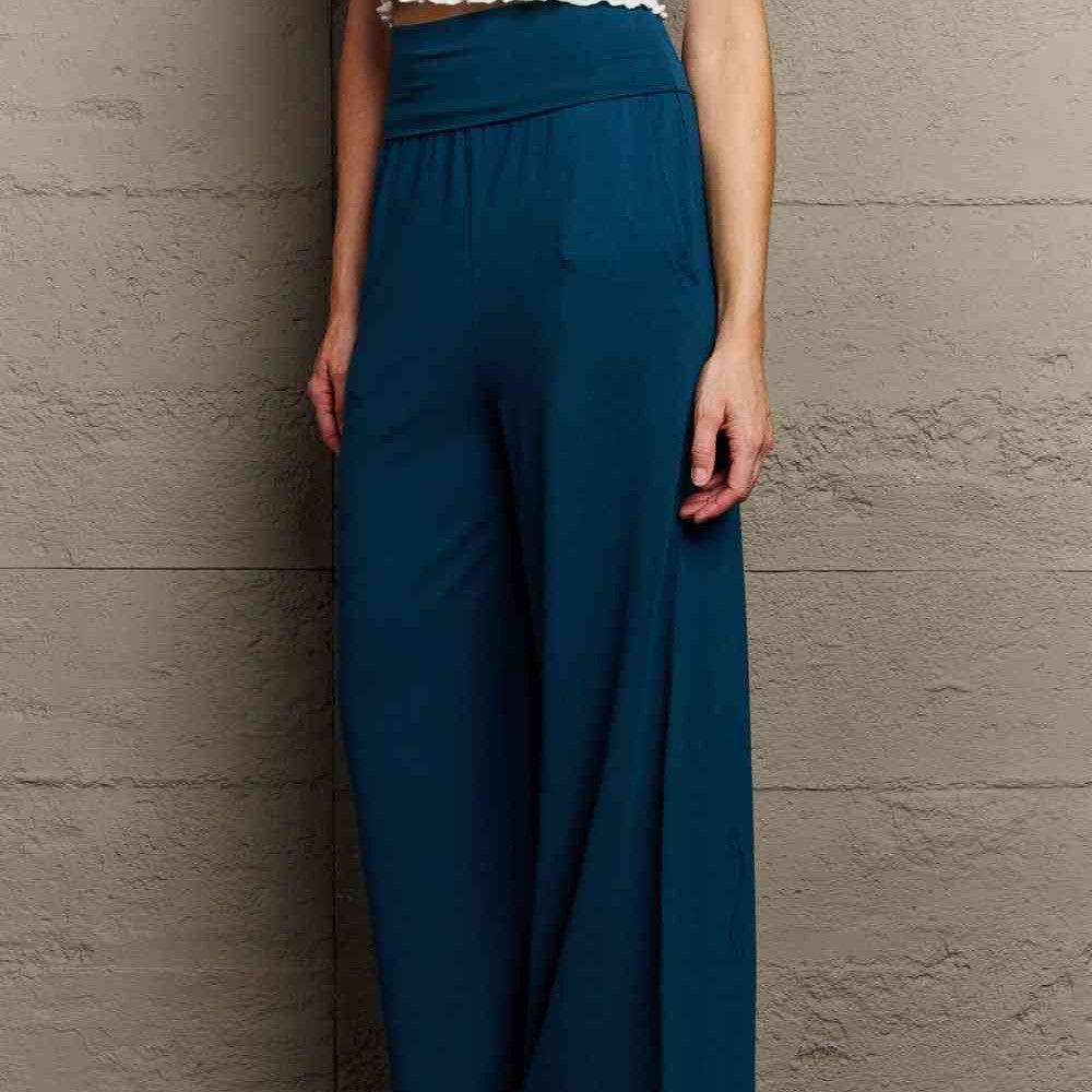 Culture Code My Best Wish Full Size High Waisted Palazzo Pants