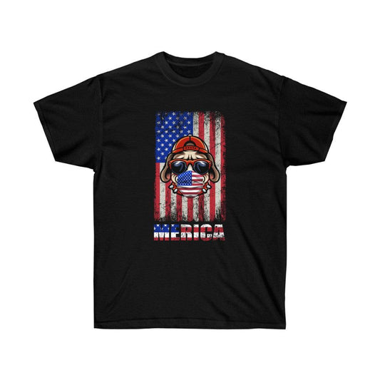 Dog is good All American Patriotic T-Shirt