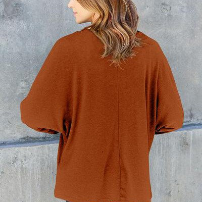 Double Take Full Size Round Neck Long Sleeve T-Shirt