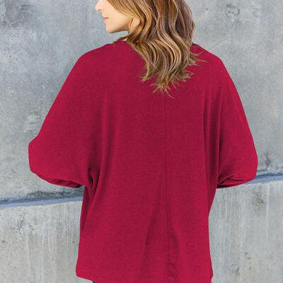 Double Take Full Size Round Neck Long Sleeve T-Shirt