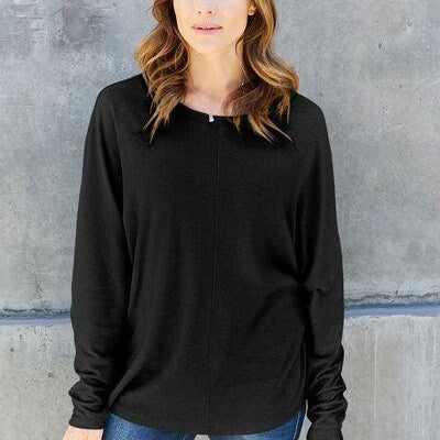 Double Take Full Size Round Neck Long Sleeve T-Shirt