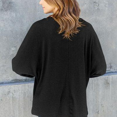 Double Take Full Size Round Neck Long Sleeve T-Shirt