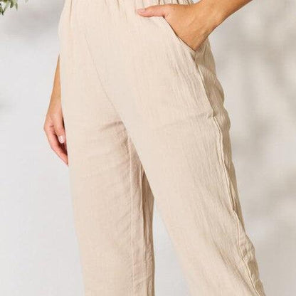 Double Take Pull-On Pants with Pockets