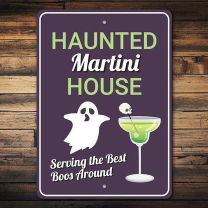 Haunted Martini House Sign