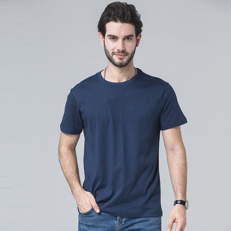 High Quality Men Solid Color T-Shirts 100% Combed Cotton