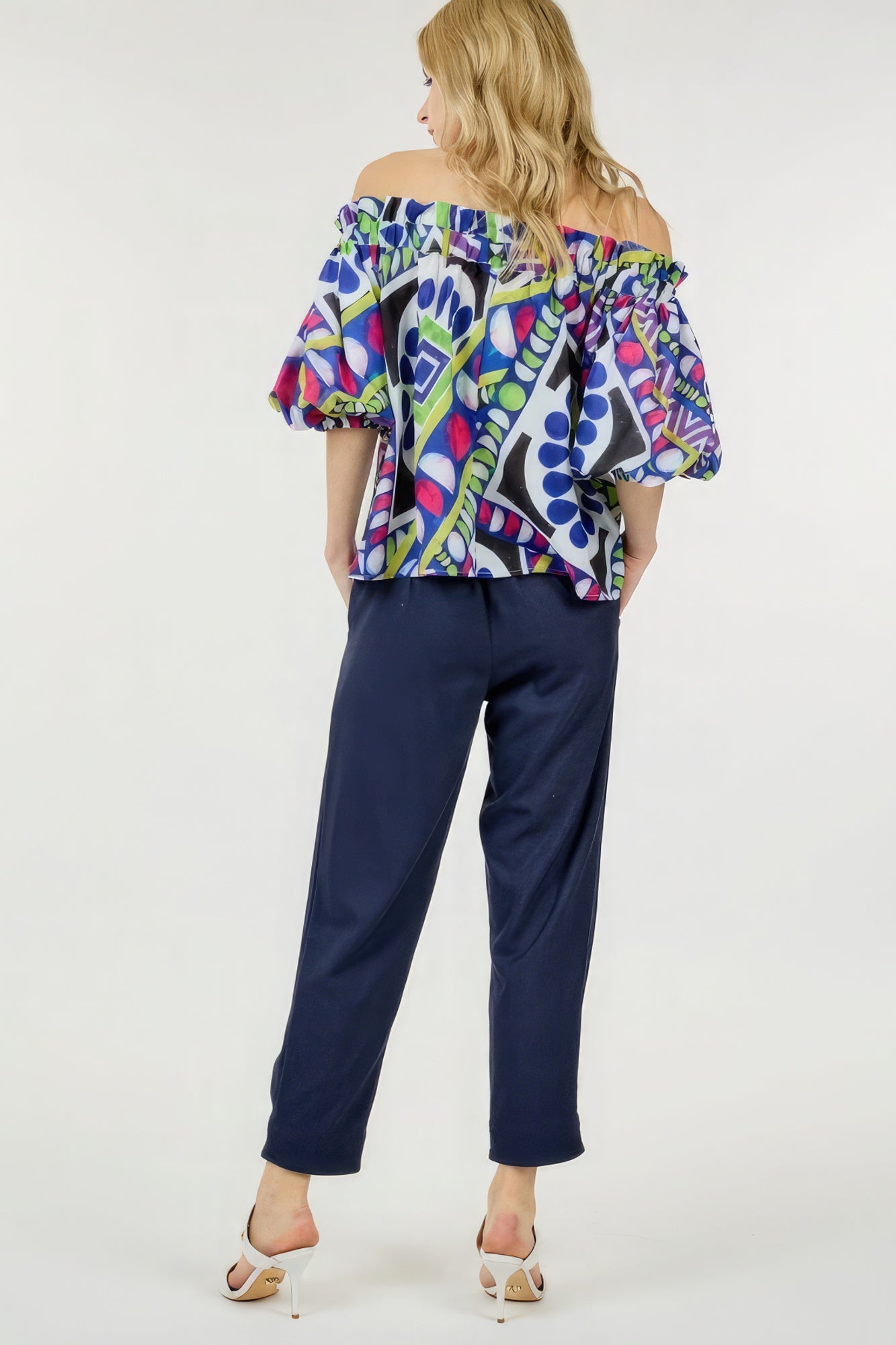 High Waist Zipper Front Skinny Pants Blue 5