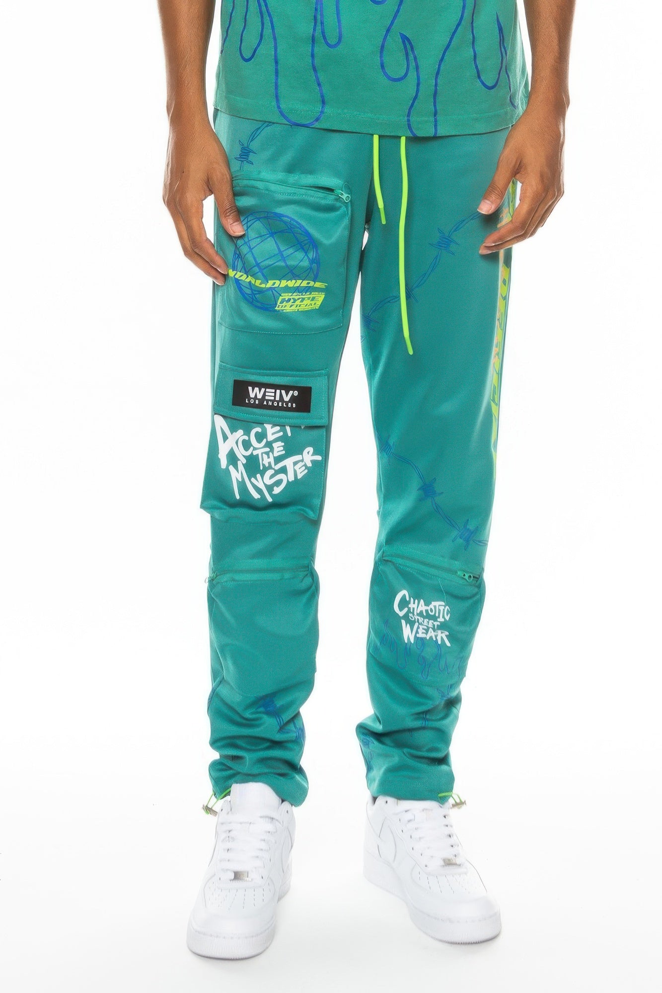 Hype Official Print Track Pant Green