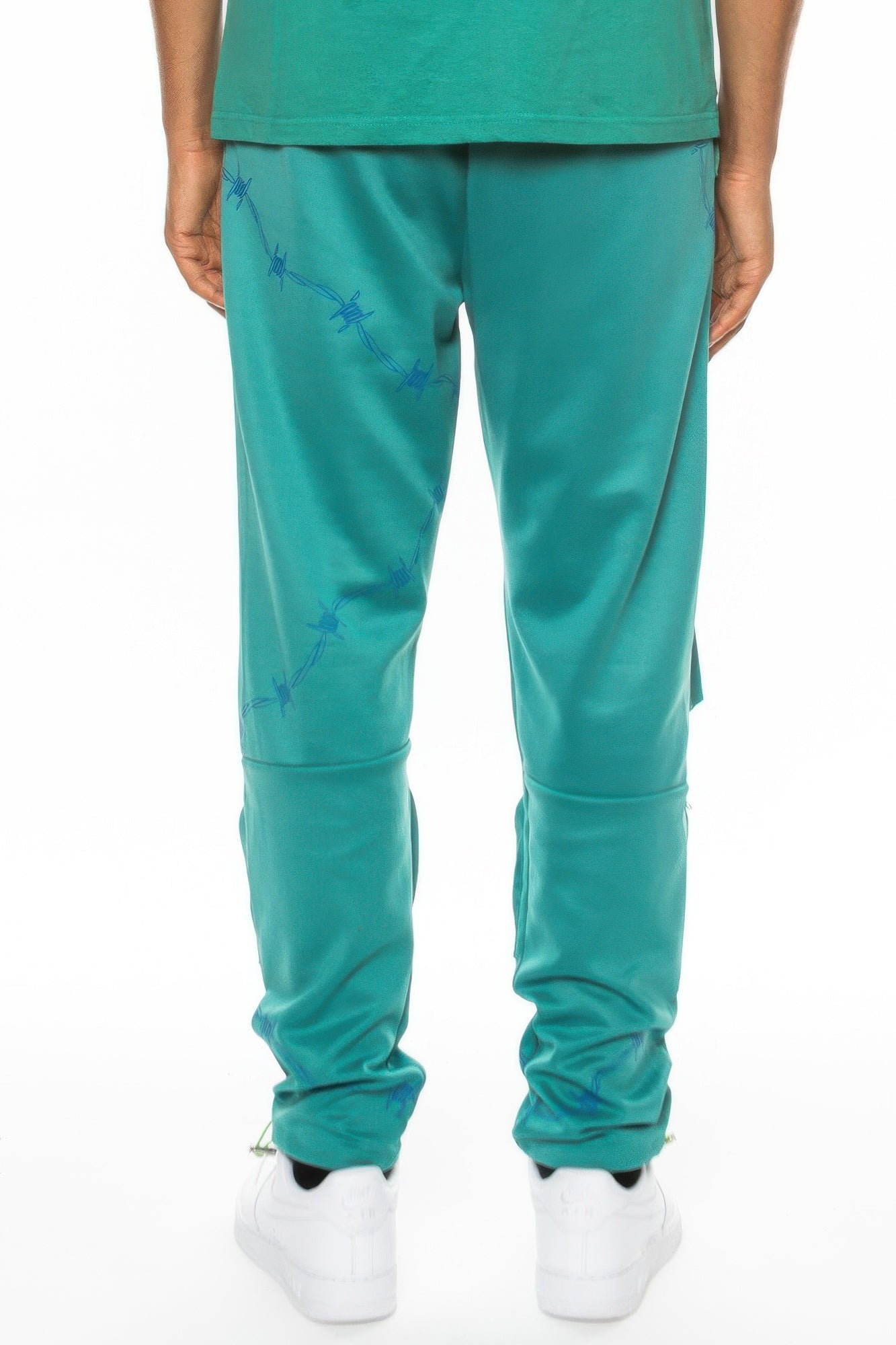 Hype Official Print Track Pant Green3 Back