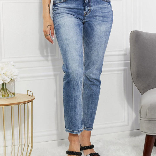 Kancan Full Size Amara High Rise Slim Straight Jeans