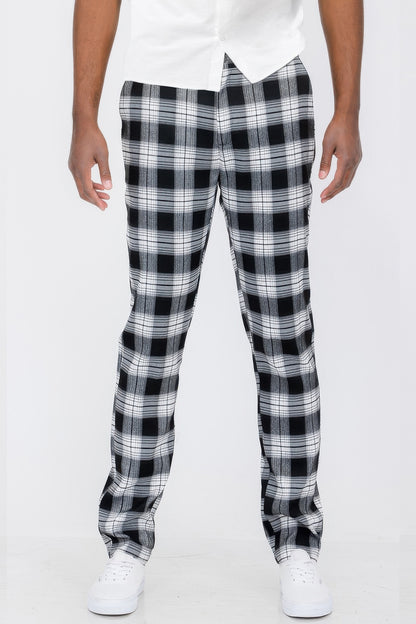 Men's Plaid Trouser Pants